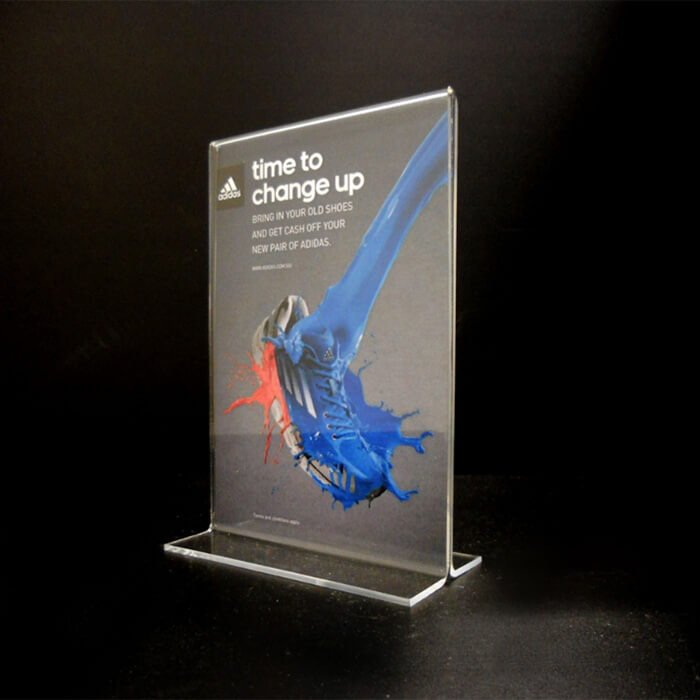 Acrylic Bottom Loading Display Sign Holder 4x6 megastore printing