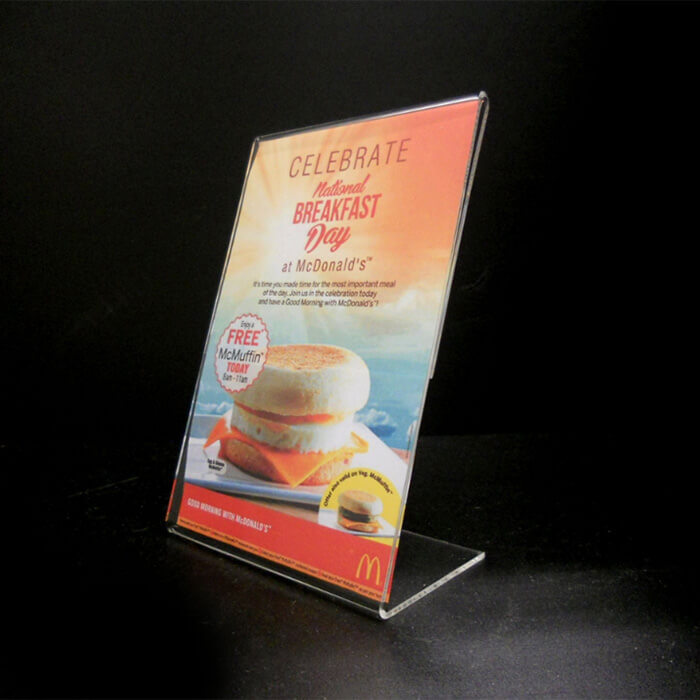 Acrylic Slant Back Display Sign Holder 4x6 megastore printing
