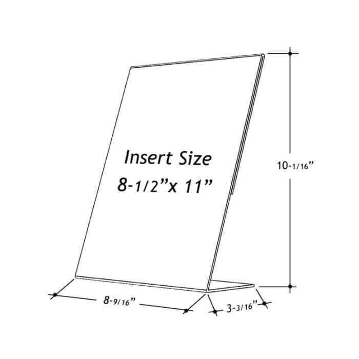 Single Sheet Holders - 8 1/2 x 11, Slanted