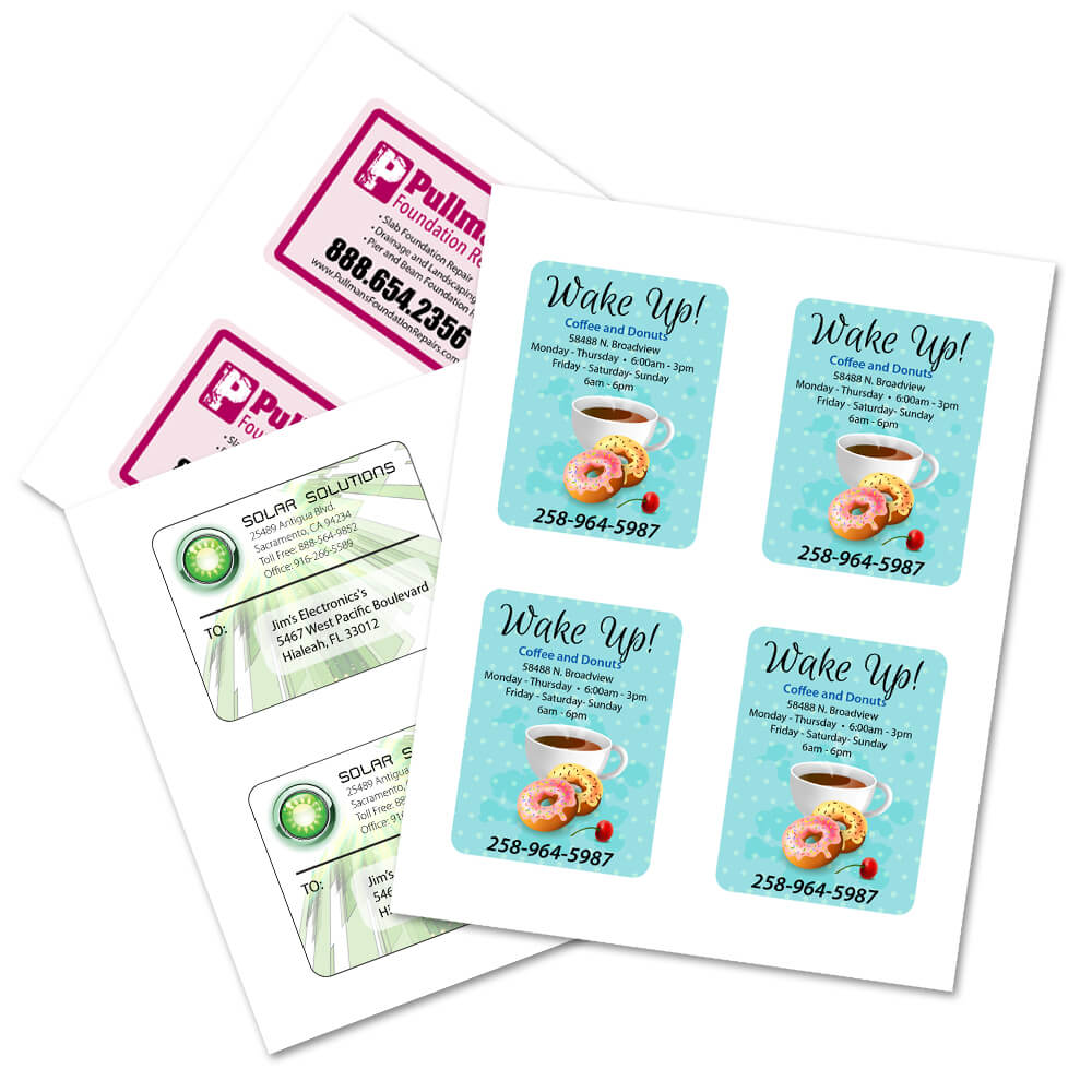 Rounded Rectangle 4" x 3" Product Label Sheets
